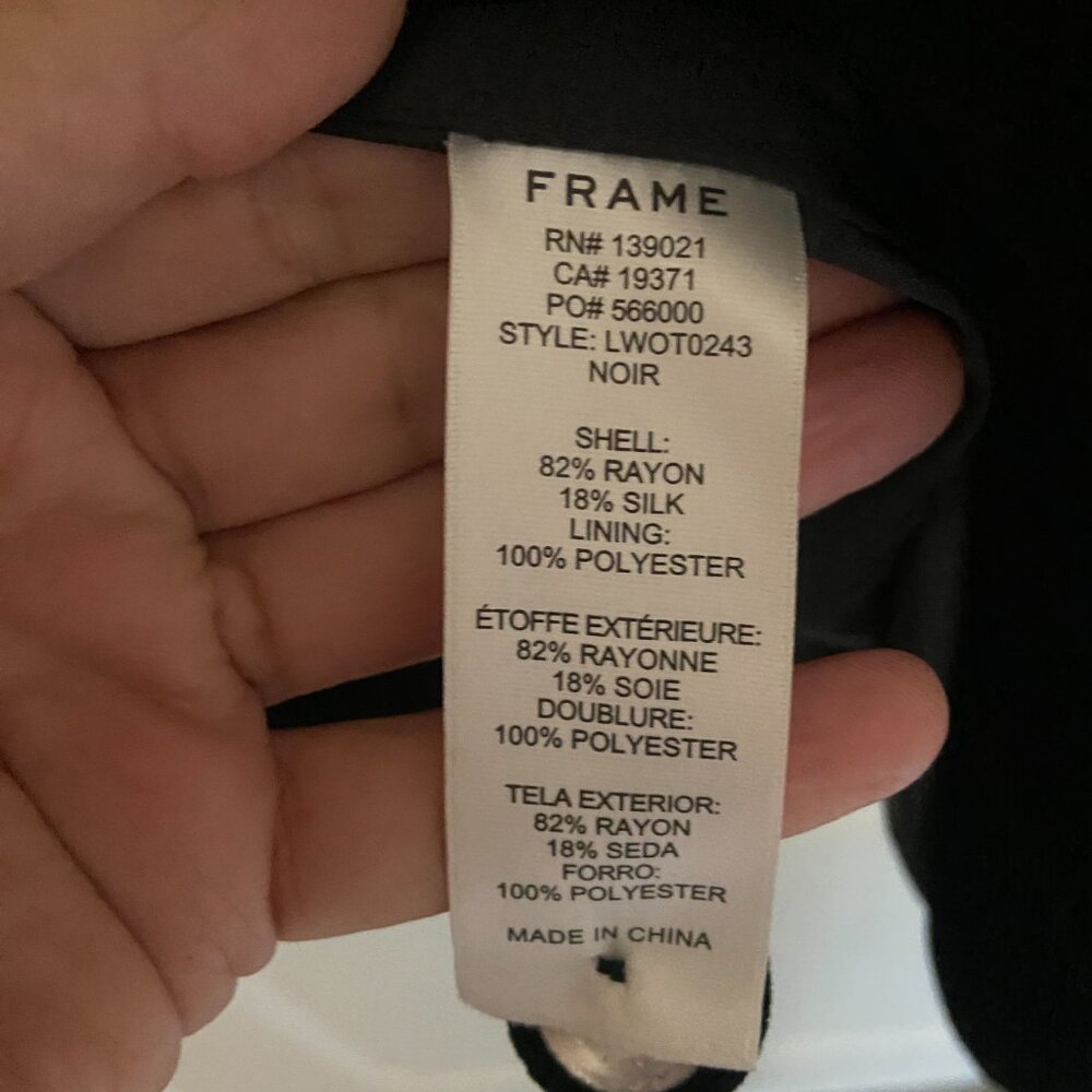 Frame, black velvet blazer - Picture 5 of 5